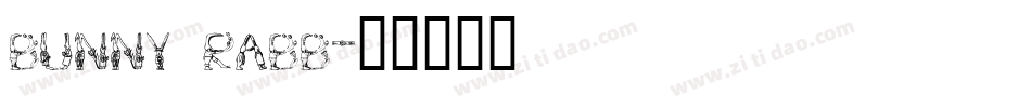 bunny rabb字体转换